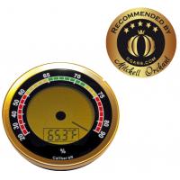 Caliber 4R - Gold Digital Round Thermo-Hygrometer